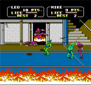 Teenage Mutant Ninja Turtles II: The Arcade Game - Screenshot - Gameplay Image