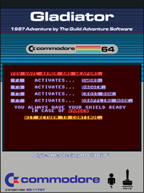 Gladiator (The Guild Adventure Software) - Fanart - Box - Front Image