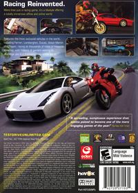 Test Drive Unlimited 2 - Box - Back Image
