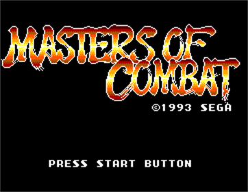 Masters of Combat - Screenshot - Game Title Image