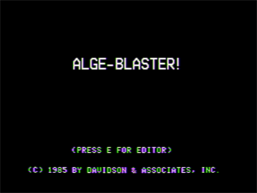 Alge-Blaster! - Screenshot - Game Title Image