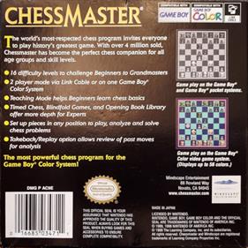 Chessmaster - Box - Back Image