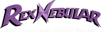 Rex Nebular and the Cosmic Gender Bender - Clear Logo Image