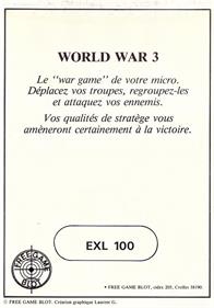 World War 3 - Box - Back Image