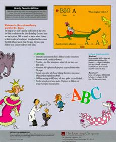 Living Books: Dr. Seuss's ABC - Box - Back Image