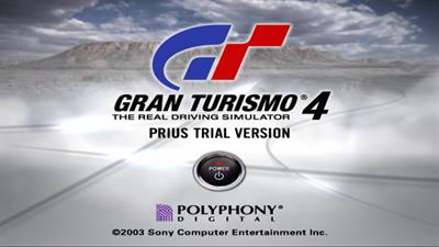 Gran Turismo 4: Prius Trial Version - Screenshot - Game Title Image