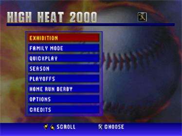 High Heat Baseball 2000 - Screenshot - Game Title Image