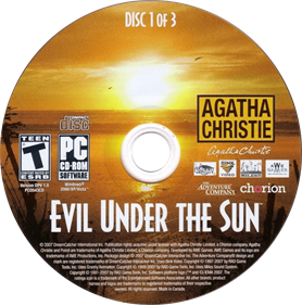 Agatha Christie: Evil Under the Sun - Disc Image