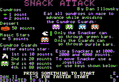 Snack Attack - Screenshot - Game Title Image