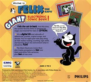 Felix The Cat's Giant Electronic Comic Book - Box - Back Image