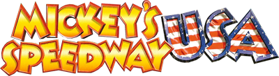 Mickey's Speedway USA - Clear Logo Image