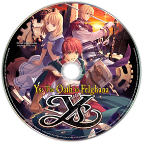 Ys: The Oath in Felghana - Fanart - Disc Image