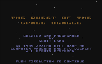 Quest of the Space Beagle - Screenshot - Game Title Image