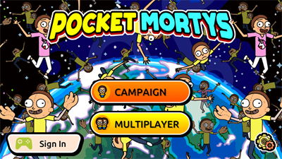 Rick and Morty: Pocket Mortys - Screenshot - Game Title Image