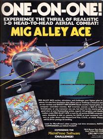 MIG Alley Ace - Advertisement Flyer - Front Image