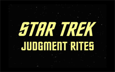 Star Trek: Judgment Rites (Limited CD-ROM Collector's Edition) - Screenshot - Game Title Image