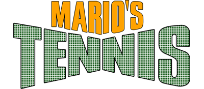 Mario's Tennis - Clear Logo Image