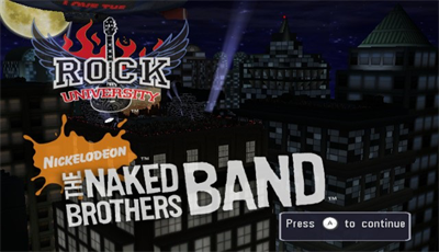 The Naked Brothers Band: The Video Game - Screenshot - Game Title Image