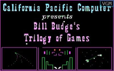 Bill Budge's Trilogy of Games - Screenshot - Game Title Image
