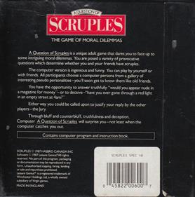 A Question of Scruples: The Computer Edition - Box - Back Image