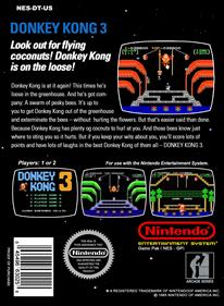 Donkey Kong 3 - Box - Back Image