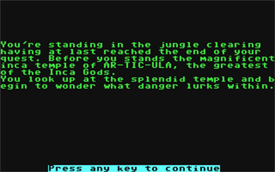 The Temple Curse - Screenshot - Game Title Image