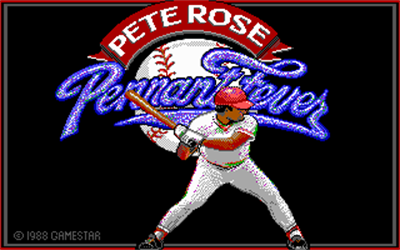 Pete Rose Pennant Fever - Screenshot - Game Title Image