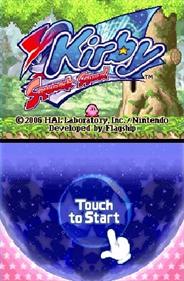 Kirby: Squeak Squad - Screenshot - Game Title Image
