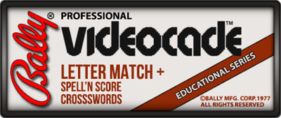 Letter Match / Spell'n Score / Crosswords - Clear Logo Image