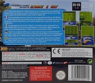 Original Frisbee Disc Sports: Ultimate & Golf - Box - Back Image