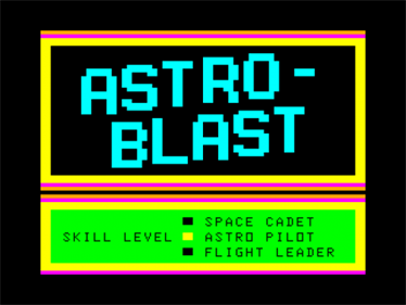 Astroblast - Screenshot - Game Title Image