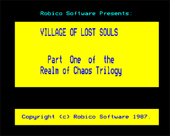 Village of Lost Souls - Screenshot - Game Title Image