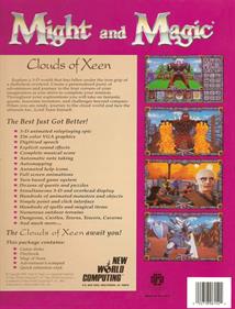 Might and Magic: Clouds of Xeen - Box - Back Image