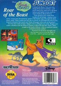Disney's Beauty and the Beast: Roar of the Beast - Box - Back Image