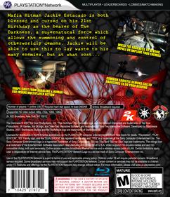 The Darkness II - Box - Back Image