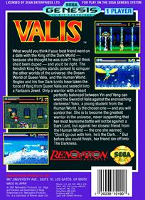 Valis - Box - Back Image