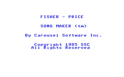 Song Maker - Screenshot - Game Title Image