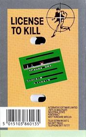Licence to Kill  - Box - Back Image