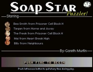 Soap Star Puzzler - Screenshot - Game Title Image