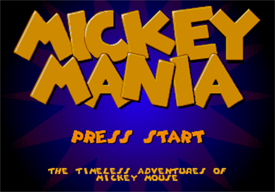 Mickey Mania: The Timeless Adventures of Mickey Mouse - Screenshot - Game Title Image