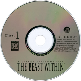 The Beast Within: A Gabriel Knight Mystery - Disc Image