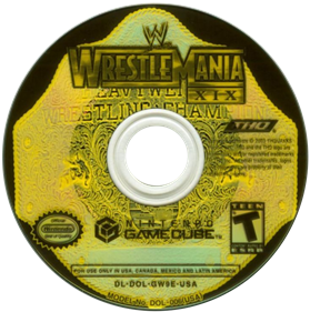 WWE WrestleMania XIX - Disc Image