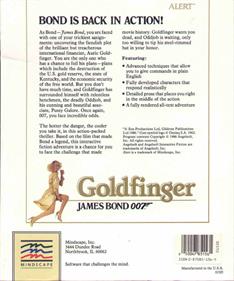 James Bond 007: Goldfinger - Box - Back Image