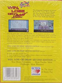 Win, Lose or Draw: Second Edition - Box - Back Image