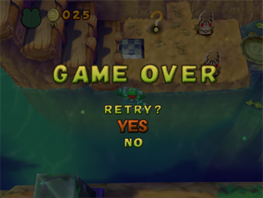 Frogger: Ancient Shadow - Screenshot - Game Over Image