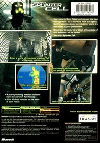 Tom Clancy's Splinter Cell - Box - Back Image