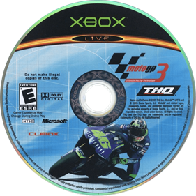 MotoGP 3 - Disc Image