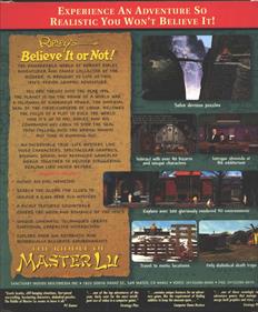 Ripley's Believe It or Not!: The Riddle of Master Lu - Box - Back Image