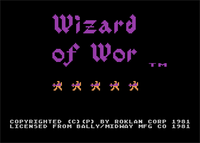 Wizard of Wor - Screenshot - Game Title Image