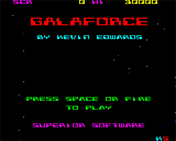 Galaforce - Screenshot - Game Select Image